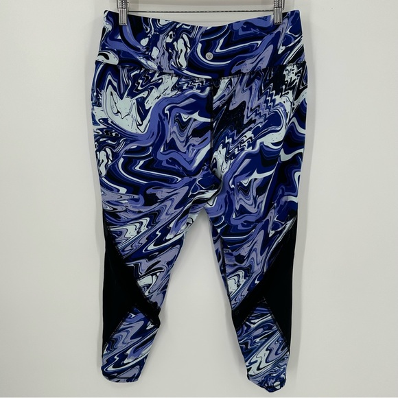 LIVI Active Stretch Leggings Pants Purple Blue Yoga Exercise Compression 18 20 - Picture 6 of 6